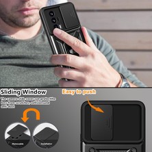 LR Joyful Xiaomi Poco F5 Pro 5g/redmi K60 5G/K60 Pro 5g Kamera Lens Slayt Tasarım Pc+Tpu Kickstand Cover (Yurt Dışından)