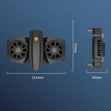 Lovoski Cep Telefonu Çift Soğ Fanı Soğ Levhası Taşınabilir (Yurt Dışından)