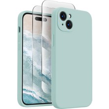 Jingyi iPhone 15 Için Tasarlandı Kılıf, Yükseltilmiş Silikon [kamera Korumalı] Telefon Kılıfı, [2 Ekran Koruyuculu], Içi Yumuşak Çizilmez Mikrofiber Astarlı, 6,1 Inç, Nane Yeşili (Yurt Dışından)