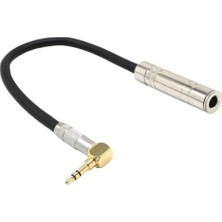 Nanlly 3,5 mm 90 Derece 1/4 Jak Fişi - 6,35 1/8 Stereo Adapt (Yurt Dışından)