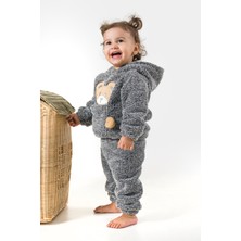 Bebesev Welsoft Peluş Unisex Kışlık Bebek Takımları Çocuk Giyim Bebek Kıyafeti çocuk kostümü Welsoft Takım