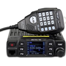 Retevis RT95 Mini Mobil Cihaz Dual Band Amatör Radyo Ham Radyo 200 Kanal 5W/15W/25W DTMF 5Ton Walkie Talkie Araç Alıcı-Verici (Siyah)