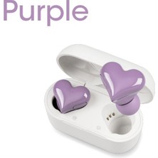 Jingyi Heartbuds Kablosuz Kulaklık Tws Kulakiçi Bluetooth Kulaklık Kalp Tomurcukları Kadın Moda Pembe Oyun Öğrenci Kulaklık Kız Hediye (Yurt Dışından)