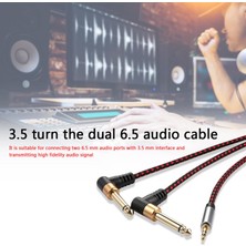 Sunfay Ses 3.5mm Trs - 6.35MM Stereo Ayırıcı Pc Metre Için (Yurt Dışından)