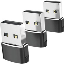 Codeen 3pcs Type-C 3.1-Usb 2.0 Adaptör Şanzımanı Kulaklıklar Için Siyah (Yurt Dışından)