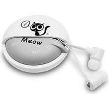 Aqqog Stereo 3.5mm In Ear Cat Earphones Earbuds With Microphone With Earphone Storage Case For Smartphone Mp3 Ipod Pc Music (Yurt Dışından)