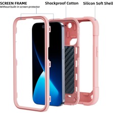 Jingyi iPhone 15 Pro Max Kılıfı ile Uyumlu 6,7" - Halka Standlı Ağır Hizmet Darbeye Dayanıklı Askeri Sınıf Sağlam Kapak, Cam Ekran Koruyucu ve Kamera Lens Koruyucu (Pembe) (Yurt Dışından)