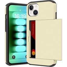 Jingyi iPhone 15 Pro ile Uyumlu Kart Tutuculu Kılıf 15 Pro Cüzdan Kılıf Çizilmez Çift Katmanlı Gizli Cep Kılıfı iPhone 15 Pro Için Darbeye Dayanıklı Kapak 6.1 Inç-Altın (Yurt Dışından)