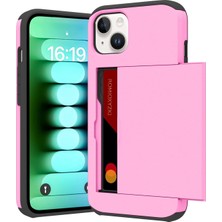 Jingyi iPhone 15 Pro Max ile Uyumlu Kart Tutuculu Kılıf 15 Pro Max Cüzdan Kılıf Çizilmez Çift Katmanlı Gizli Cep Kılıfı iPhone 15 Pro Max Için Darbeye Dayanıklı Kapak 6,7 Inç-Pembe (Yurt Dışından)