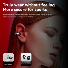 Jingyi Q92 Tws Kablosuz Kulaklık Klipsli Kulak Bluetooth Kulaklık Mic ile Dokunmatik Kulak Klipsi Küpe Kulakiçi Hifi Bas Spor Müzik Kulaklıklar (Yurt Dışından)