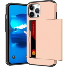 Jingyi iPhone 15 Plus ile Uyumlu Kart Tutuculu Kılıf 15 Plus Cüzdan Kılıfı Çizilmez Çift Katmanlı Gizli Cep Kılıfı iPhone 15 Plus Için Darbeye Dayanıklı Kapak 6,7 Inç-Gül Altın (Yurt Dışından)