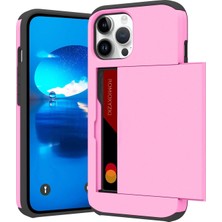 Jingyi iPhone 15 Plus ile Uyumlu Kart Tutuculu Kılıf 15 Plus Cüzdan Kılıfı Çizilmez Çift Katmanlı Gizli Cep Kılıfı iPhone 15 Plus Için Darbeye Dayanıklı Kapak 6,7 Inç-Pembe (Yurt Dışından)