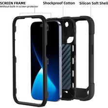 Jingyi iPhone 15 Pro Max Kılıfı ile Uyumlu 6,7" - Ağır Hizmet Darbeye Dayanıklı Askeri Sınıfta Sağlam Kapak, Halkalı Stand, Cam Ekran Koruyucu ve Kamera Lens Koruyucu (Siyah) (Yurt Dışından)