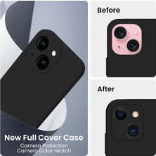 Jingyi iPhone 15 Için Tasarlandı Kılıf, Yükseltilmiş Silikon [kamera Korumalı] Telefon Kılıfı, [2 Ekran Koruyuculu], Içi Yumuşak Çizilmez Mikrofiber Astarlı, 6,1 Inç, Siyah (Yurt Dışından)