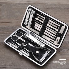 Danlu 19PCS-TUHAOJIN 7-19PCS Paslanmaz Çelik Tırnak Makası Güzellik Aracı Parmak Ayak Tırnaklarını Pense Kesiciler Ölü Cilt Kir Sökücü Pedikür Manikür Seti (Yurt Dışından)