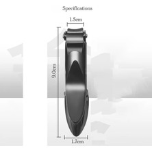 Danlu Siyah ve Dosya Tırnak Makası Seti Dosyası Paslanmaz Çelik Anti Sıçrama Parmak Kesici Manikür Aracı Tasarımcı Yakalayıcı Batık Ayak Tırnağı Makas Pedikür (Yurt Dışından)