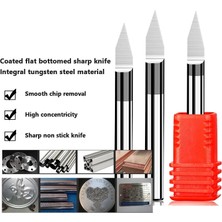 2Liyao 3.175X30X0.1 1 Adet Pcb 3D Gravür Bit 10/15/20/25/60/90 V Şekli Oyma Uçları Uçlu 3.175/4/6 Tungsten Karbür Pcb Freze Kesicisi Alüminyum Kesici (Yurt Dışından)