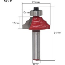 2Liyao NO11 1 Adet 8mm Shank Ahşap Freze Ucu Düz Uçlu Freze Düzeltici Temizleme Gömme Trim Köşe Yuvarlak Koy Kutusu Uçları Araçları Freze Cutte (Yurt Dışından)