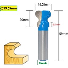 2Liyao 12.7mm Shank 19.05 1pc 1/2 "12.7mm 12MM Shank Freze Kesicisi Ahşap Oyma Çift Parmak Freze Uçları Ağaç Işleme Için Endüstriyel Sınıf Freze Kesicisi (Yurt Dışından)