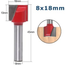 2Liyao 8X18MM Kırmızı 8mm Shank Ahşap Yönlendirici Bit Temizleme Alt Freze 2 Flüt End Mill Ağaç Işleme Araçları 15MM 20MM 22MM 25MM 30MM 32MM (Yurt Dışından)