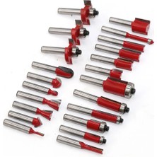 2Liyao 15 Adet 6mm Kutu ile 35 Adet 6mm 8mm 1/4 Shank Profesyonel Dıy Ahşap Freze Kesicisi Yönlendirici Bit Seti Tungsten Karbür Ağaç Işleme Alet Takımı Ahşap Kutu ile (Yurt Dışından)