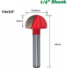 2Liyao B-06 6/6.35MM Shank Yuvarlak Uçlu Yönlendirici Bit Yuvarlak Freze Kesici Ahşap Cnc Yarıçapı Çekirdek Kutusu Katı Karbür Matkap Ucu Woofworking Araçları (Yurt Dışından)