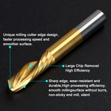 2Liyao 3.175X3.175X8MM 10 Adet Xcan End Mill Tek Flüt Freze Kesici Karbür Cnc Spiral Yönlendirici Bit Ahşap 3.175 4 5 6 8mm Shank Ağaç Işleme Araçları (Yurt Dışından)