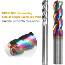 2Liyao 10R2.5X30X10X75 Hıçbır Kaplama 3 Flüt Uçlu Freze HRC60 Dlc Köşe Yarıçapı Uçlu Freze R0.2 R0.5 R R2 R3 1-12 Tungsten Karbür Cnc R Bullnose Kesici Alüminyum Kesici (Yurt Dışından)