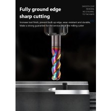 2Liyao 10R2.5X30X10X75 Hıçbır Kaplama 3 Flüt Uçlu Freze HRC60 Dlc Köşe Yarıçapı Uçlu Freze R0.2 R0.5 R R2 R3 1-12 Tungsten Karbür Cnc R Bullnose Kesici Alüminyum Kesici (Yurt Dışından)