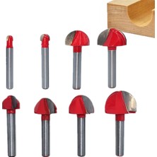 2Liyao A-03 6/6.35MM Shank Yuvarlak Uçlu Yönlendirici Bit Yuvarlak Freze Kesici Ahşap Cnc Yarıçapı Çekirdek Kutusu Katı Karbür Matkap Ucu Woofworking Araçları (Yurt Dışından)