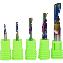 2Liyao 1p 3.175X2.5X4X38L 1 Adet 3.175 4 6 8 10 12MM Cnc Tek Flüt Katı Tungsten Karbür Alaşımlı Freze, Dlc Kaplama Freze Kesicisi Alüminyum Levha (Yurt Dışından)