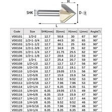 2Liyao V00101 Tideway 90 Derece V Tipi Ağaç Işleme Freze Kesici Karbür Cnc Router Bit V Oluk Ahşap Mdf Kesme Planya Gravür (Yurt Dışından)