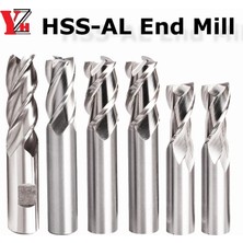 2Liyao 15MM x 123L Hss-Al 4 Kanallı Hss-Al Parmak Freze 2 3 4 Flüt Düz Şaftlı Cnc Metaltool Yüksek Hassasiyetli Çap 4mm 6mm 8mm 10MM 12MM 16MM 18MM 20MM 25MM (Yurt Dışından)