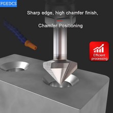 2Liyao 10.4XR90XD8X50L 3 Flüt Pah Bit Hss 90 Derece Paslanmaz Çelik Alüminyum Alaşımlı Havşa Pah Kırma Aracı Matkap Uçları 6.3-60MM End Mill (Yurt Dışından)