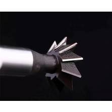 2Liyao 45 Derece, 10MM Hss Bb Hss Kırlangıç Kuyruğu Kesici 45 55 60 Derece 8mm 16MM 25MM Kırlangıç Uçlu Freze Yüksek Hız Çeliği (Yurt Dışından)