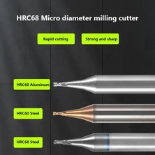 2Liyao 0.4X0.8X4X50 2f Frezeler Mikro Karbür End Mill Kaburga Işleme Kesici Cnc Derin Uzun Boyun Küçük Çap 0.2 0.3 0.4 0.5 0.6 0.7 0.8 0.9mm Mini Yönlendirici Bit (Yurt Dışından)