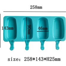 013 Yeşil Silikon Popsicle Kalıp Dondurma Kalıp Yaz Dıy Ev Yapımı Buz Küpü Tepsi Buz Pop Blok Dondurucu Meyve Suyu Tatlı Yapımcısı Aracı (Yurt Dışından)