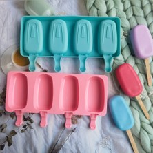 013 Yeşil Silikon Popsicle Kalıp Dondurma Kalıp Yaz Dıy Ev Yapımı Buz Küpü Tepsi Buz Pop Blok Dondurucu Meyve Suyu Tatlı Yapımcısı Aracı (Yurt Dışından)