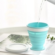 GREY-1PC-100ML Katlanır Silikon Bardak Kahve Kupaları Seyahat Katlanabilir Silikon Bardaklar Taşınabilir Handcup Geri Çekilebilir Gıda Sınıfı Katlanabilir Su Bardakları (Yurt Dışından)