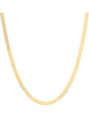 925 Ayar Gümüş İtalyan Yassı Zincir Kolye