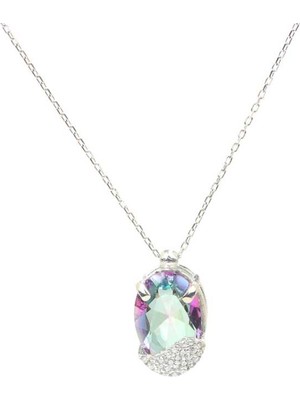 925 Ayar Gümüş Mistik Topaz & Zirkon Kolye