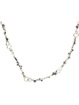 925 Ayar Gümüş Kütük Erkek Zinciri