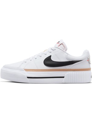Nike Beyaz Kadın Lifestyle Ayakkabı DM7590-100 Wmns Court Legacy Lıft