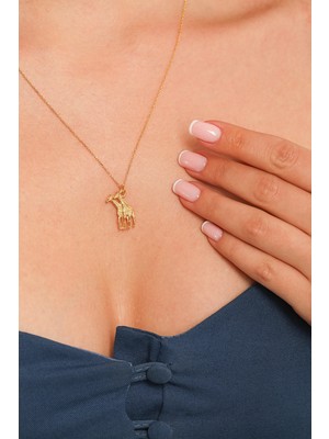 925 Ayar Gümüş Aşk-ı Zürafa Kolye