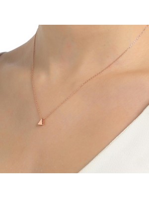 925 Ayar Gümüş Üçgen Kolye