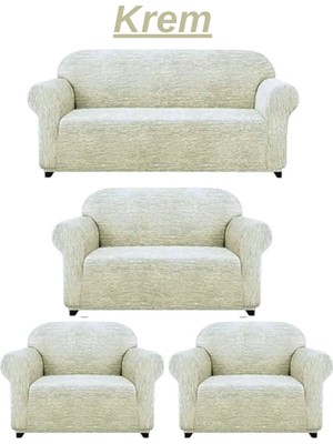 Elhoş 3+2+1+1 Dokuma Jakar Koltuk Örtüsü. Lastikli, Esnek, Yıkanabilir Koltuk, Kanepe, Çekyat Örtüsü