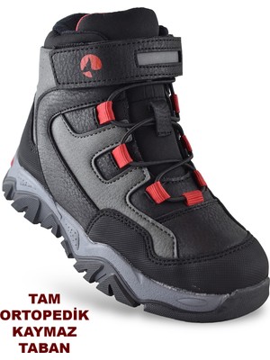 Pinokyo Barcelona Ortopedik Cırtlı Unisex Çocuk Bot Ayakkabı Çocuk Outdoor Bot