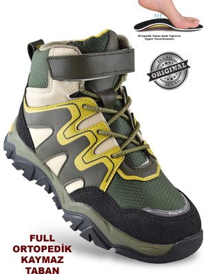 Pinokyo Everest Ortopedik Cırtlı Unisex Çocuk Bot Ayakkabı Çocuk Outdoor Bot