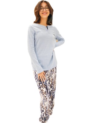 Pierre Cardin Iki Düğmeli Alt Desenli Pijama Takımı