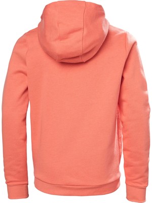 Helly Hansen Düz Kız Çocuk Pembe Sweatshırt HHA.41677 Jr Logo Hoodıe 2.0